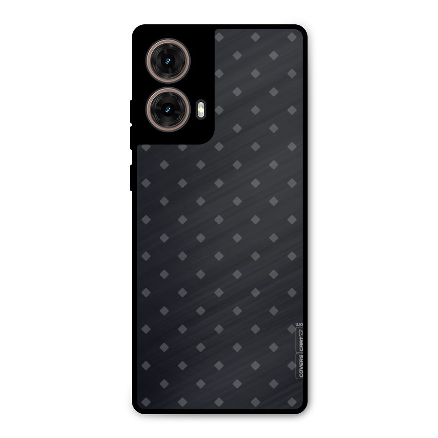 Lavish Diamond Pattern Metal Back Case for Moto G85
