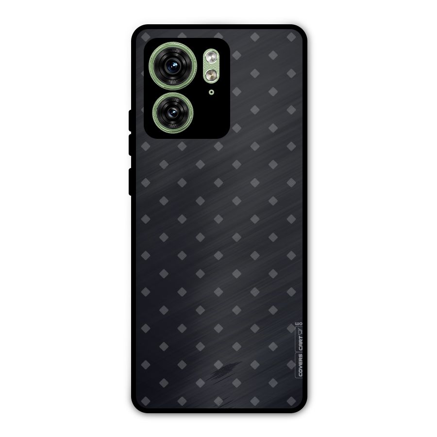 Lavish Diamond Pattern Metal Back Case for Motorola Edge 40 5G