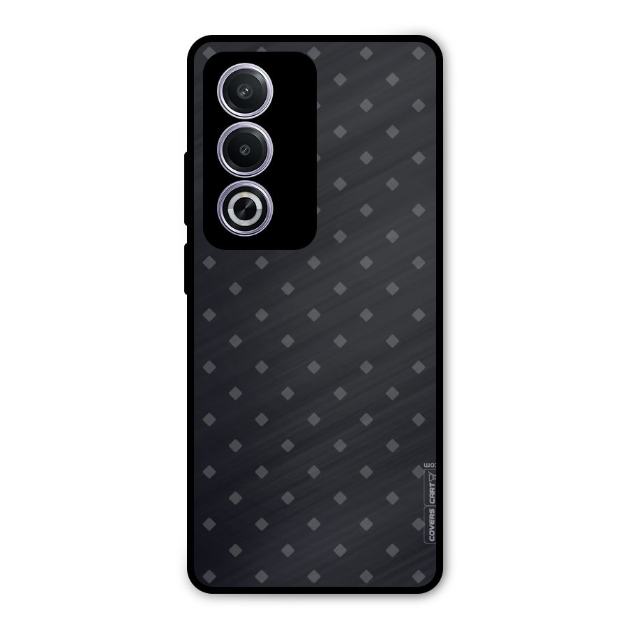 Lavish Diamond Pattern Metal Back Case for Oppo A3 Pro
