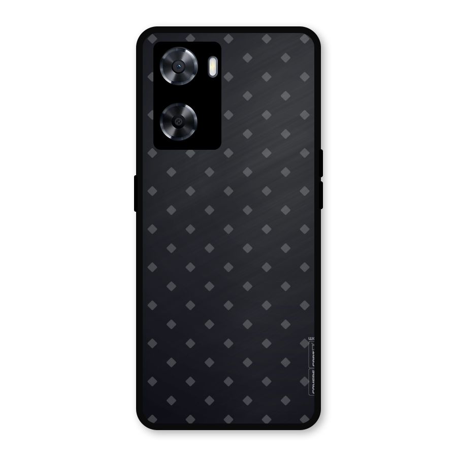 Lavish Diamond Pattern Metal Back Case for Oppo A77
