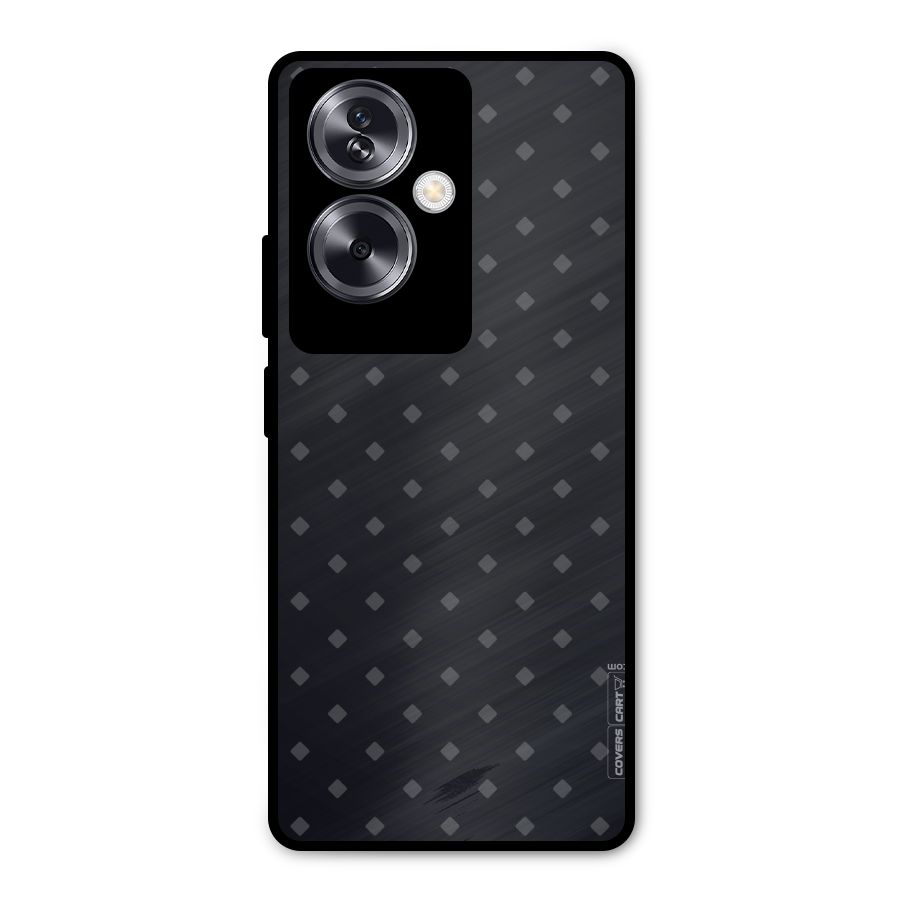 Lavish Diamond Pattern Metal Back Case for Oppo A79 5G