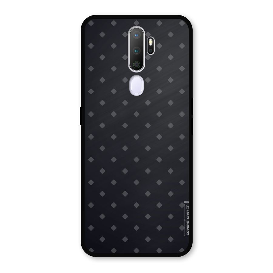 Lavish Diamond Pattern Metal Back Case for Oppo A9 (2020)