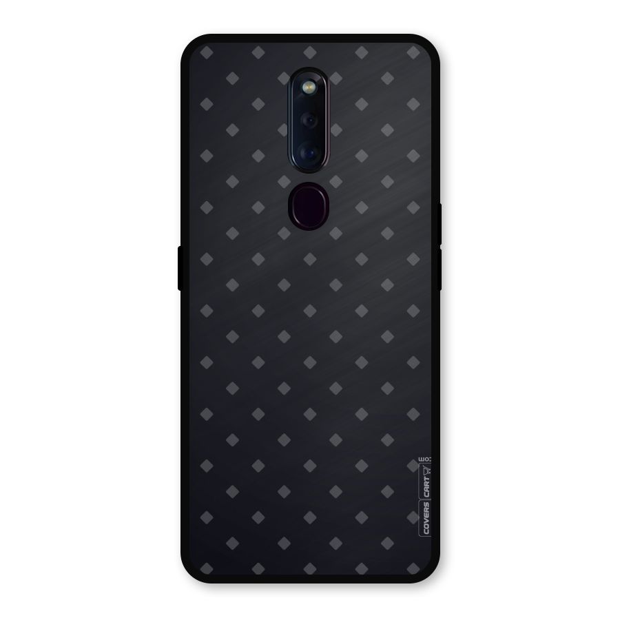Lavish Diamond Pattern Metal Back Case for Oppo F11 Pro