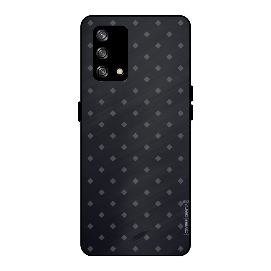 Lavish Diamond Pattern Metal Back Case for Oppo F19