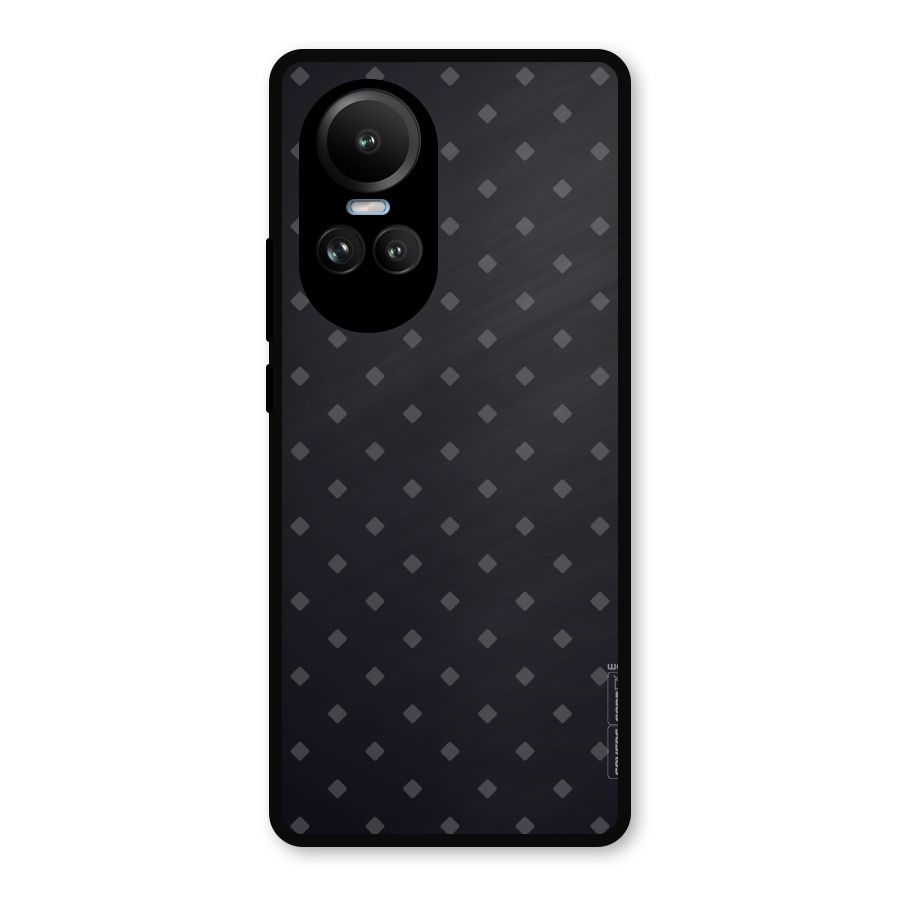 Lavish Diamond Pattern Metal Back Case for Oppo Reno10 Pro