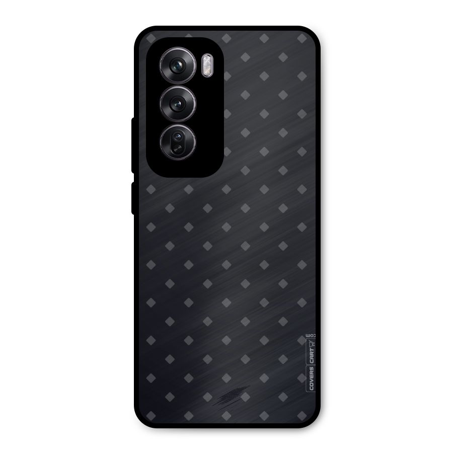 Lavish Diamond Pattern Metal Back Case for Oppo Reno12 Pro