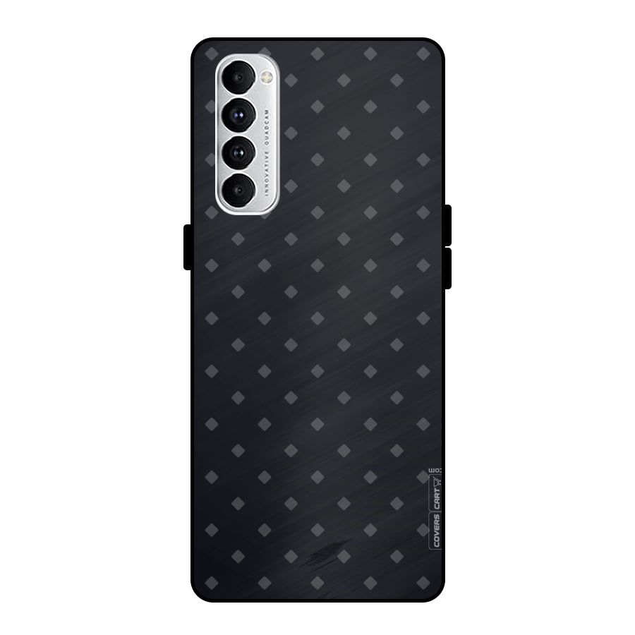 Lavish Diamond Pattern Metal Back Case for Oppo Reno4 Pro