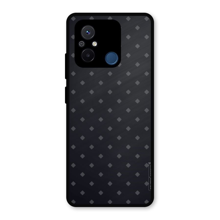 Lavish Diamond Pattern Metal Back Case for Poco C55