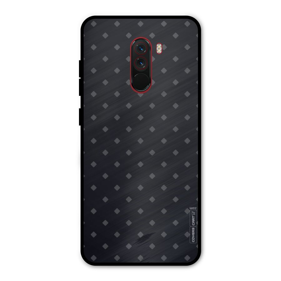 Lavish Diamond Pattern Metal Back Case for Poco F1