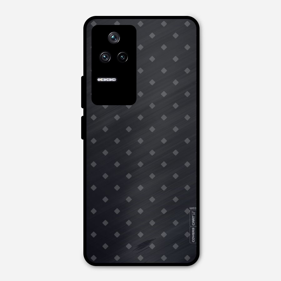 Lavish Diamond Pattern Metal Back Case for Poco F4 5G