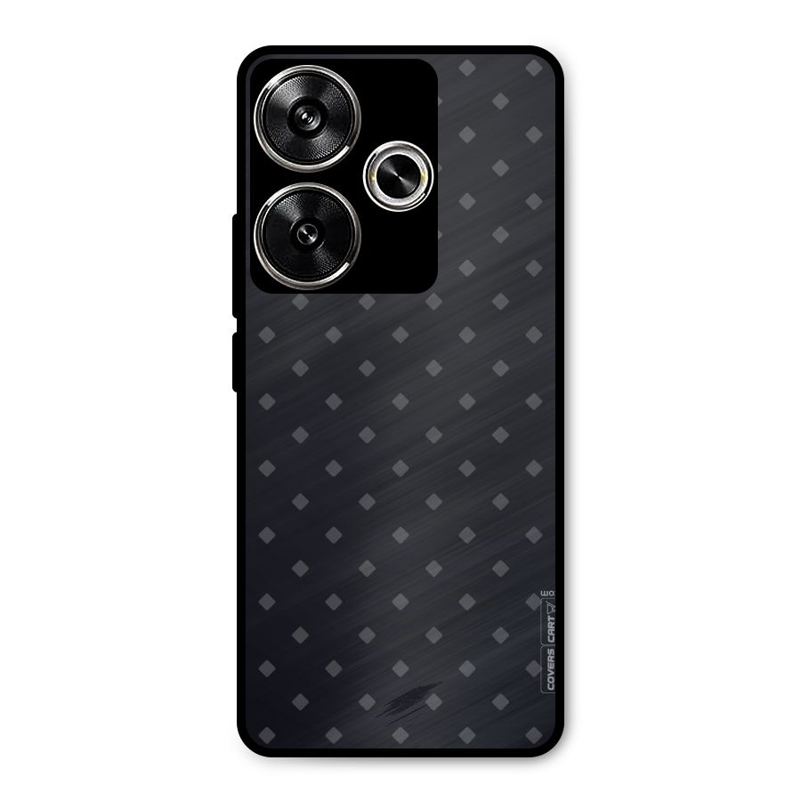 Lavish Diamond Pattern Metal Back Case for Poco F6