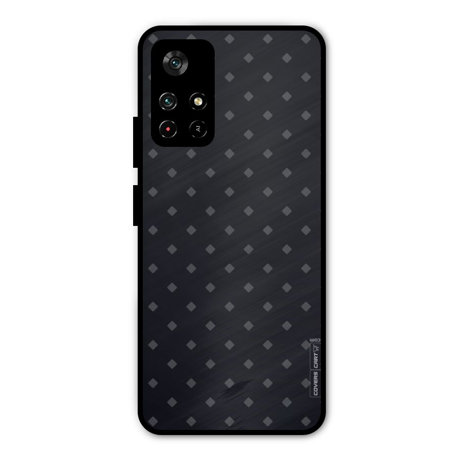 Lavish Diamond Pattern Metal Back Case for Poco M4 Pro 5G