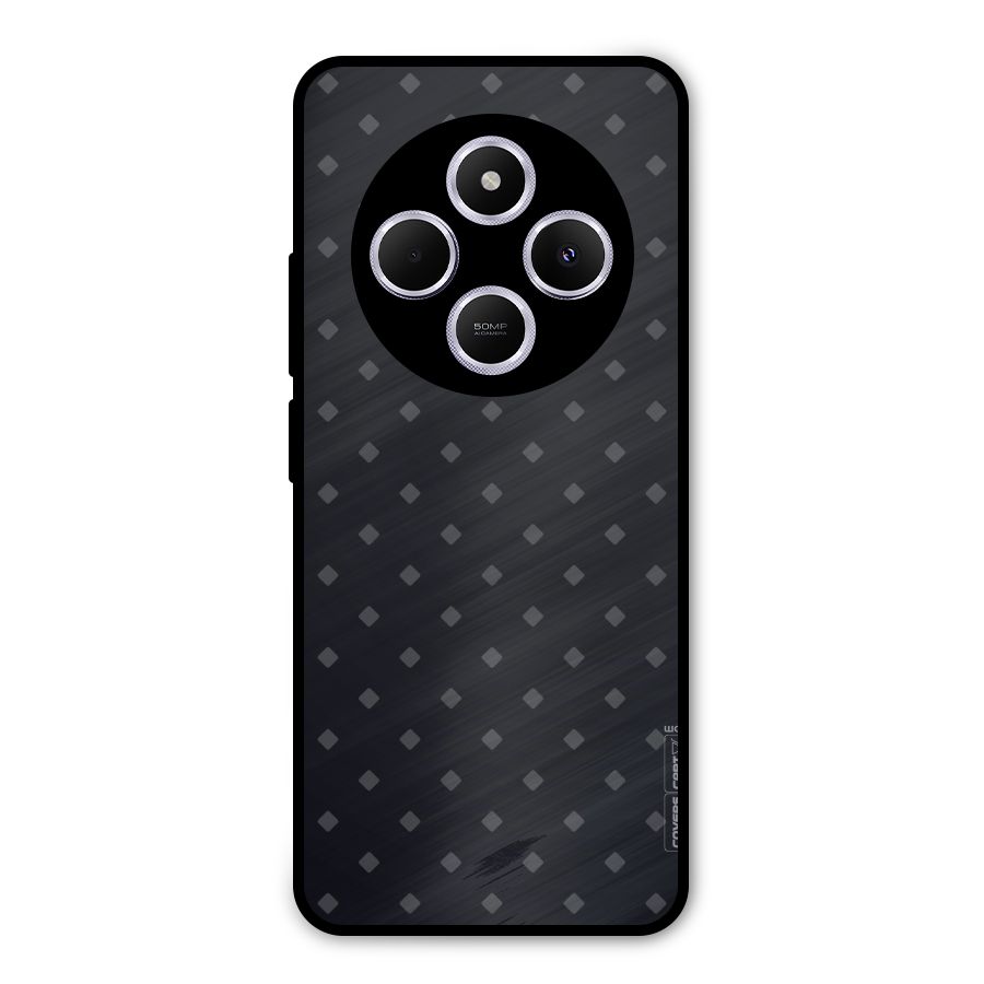Lavish Diamond Pattern Metal Back Case for Poco M7