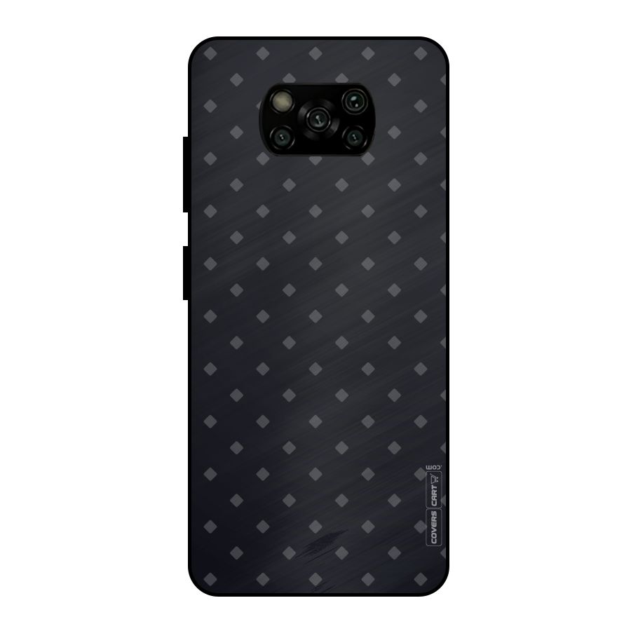 Lavish Diamond Pattern Metal Back Case for Poco X3