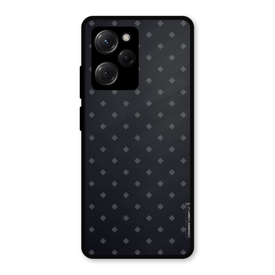 Lavish Diamond Pattern Metal Back Case for Poco X5 Pro