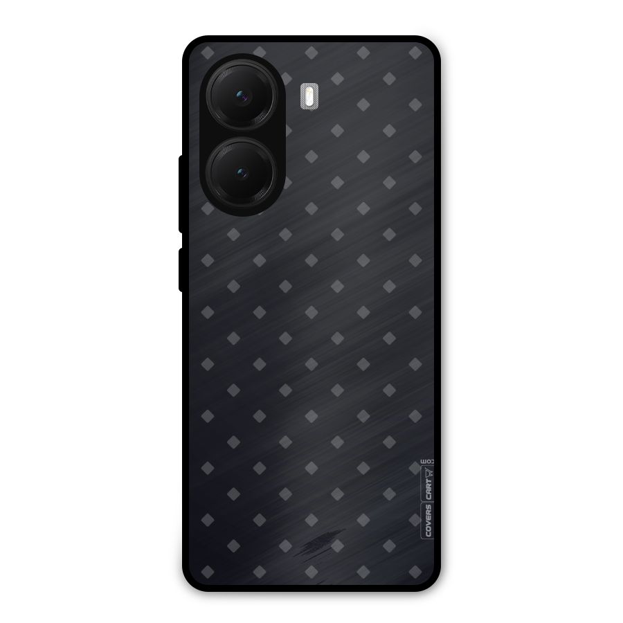 Lavish Diamond Pattern Metal Back Case for Poco X7 Pro