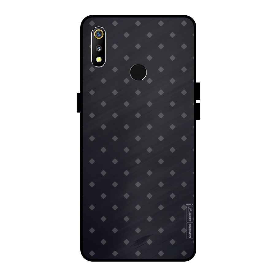 Lavish Diamond Pattern Metal Back Case for Realme 3i