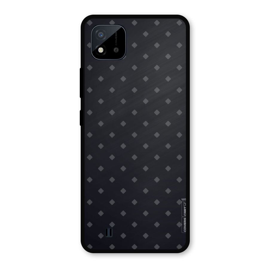 Lavish Diamond Pattern Metal Back Case for Realme C11 2021