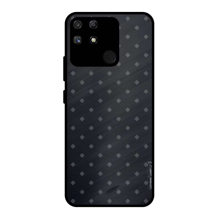 Lavish Diamond Pattern Metal Back Case for Realme Narzo 50A