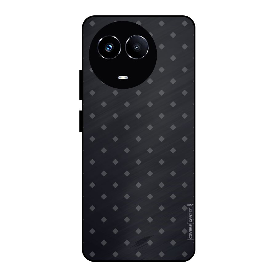 Lavish Diamond Pattern Metal Back Case for Realme Narzo 60X