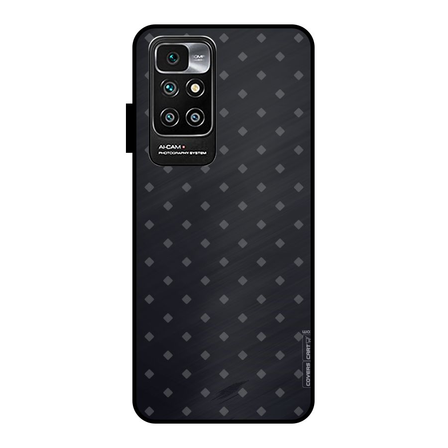 Lavish Diamond Pattern Metal Back Case for Redmi 10 Prime