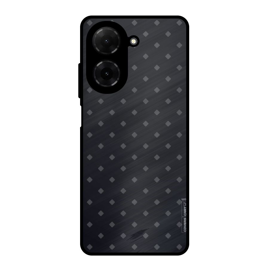 Lavish Diamond Pattern Metal Back Case for Redmi A5 4G