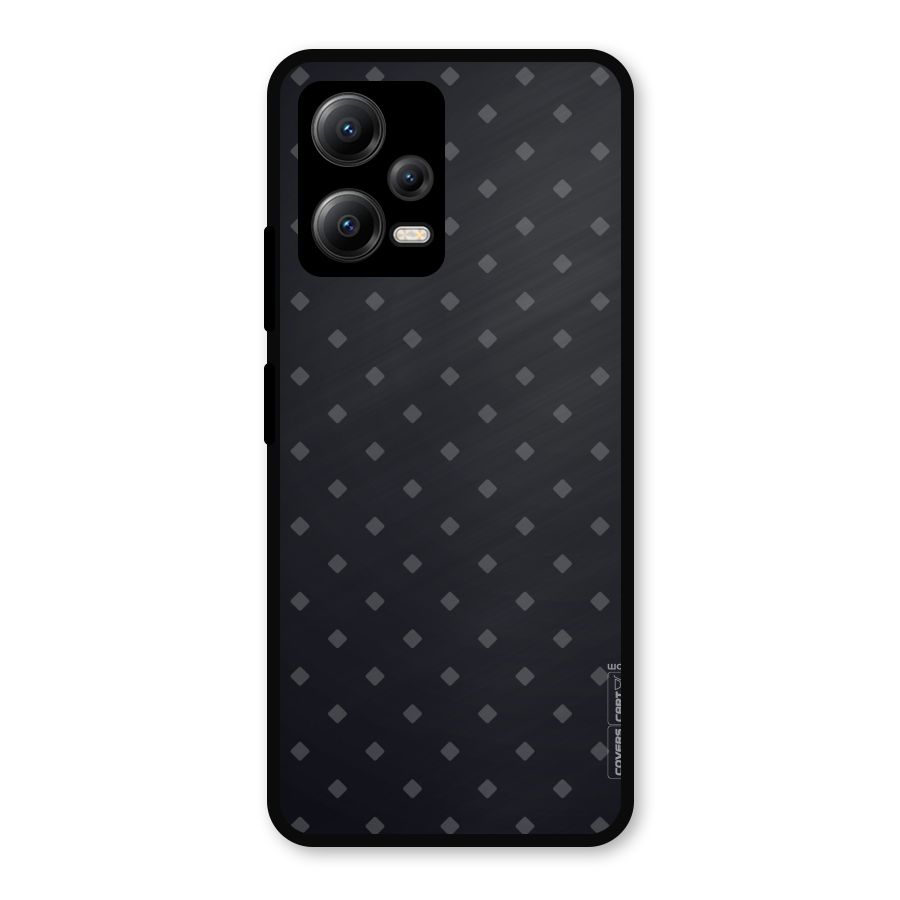 Lavish Diamond Pattern Metal Back Case for Redmi Note 12 5G