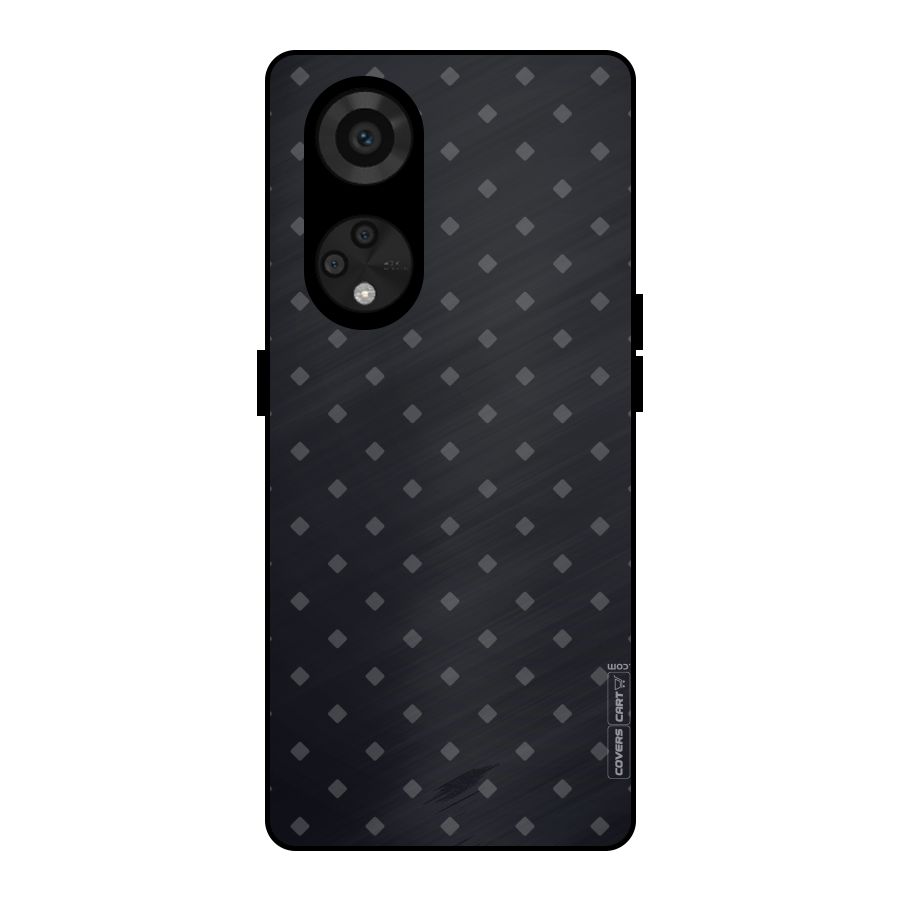 Lavish Diamond Pattern Metal Back Case for Reno8 T 5G