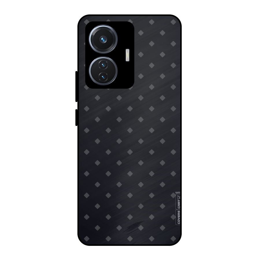 Lavish Diamond Pattern Metal Back Case for Vivo T1 44W
