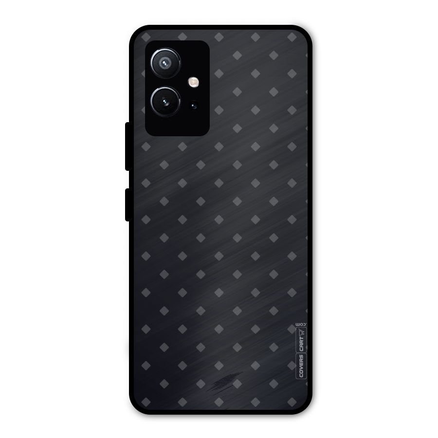 Lavish Diamond Pattern Metal Back Case for Vivo T1 5G