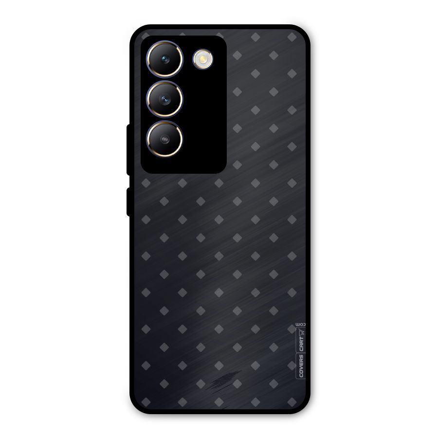 Lavish Diamond Pattern Metal Back Case for Vivo T3 5G