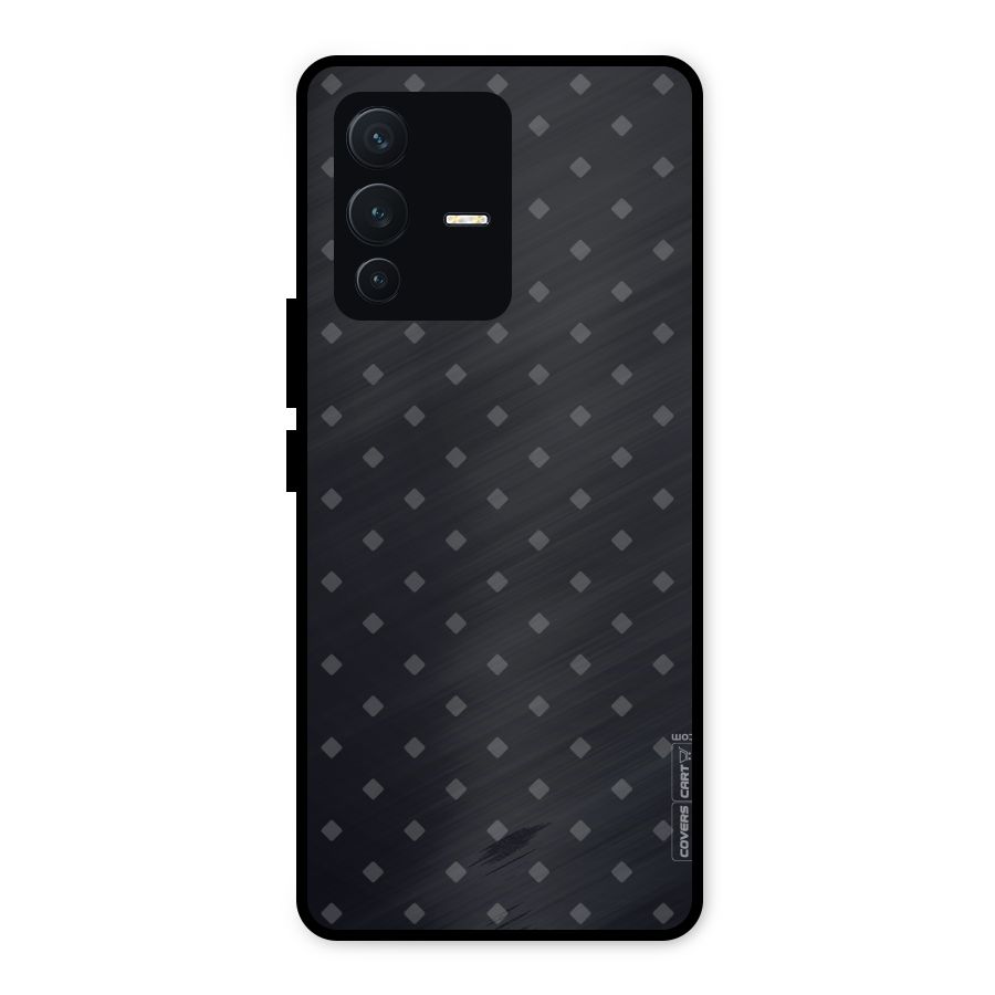 Lavish Diamond Pattern Metal Back Case for Vivo V23 5G
