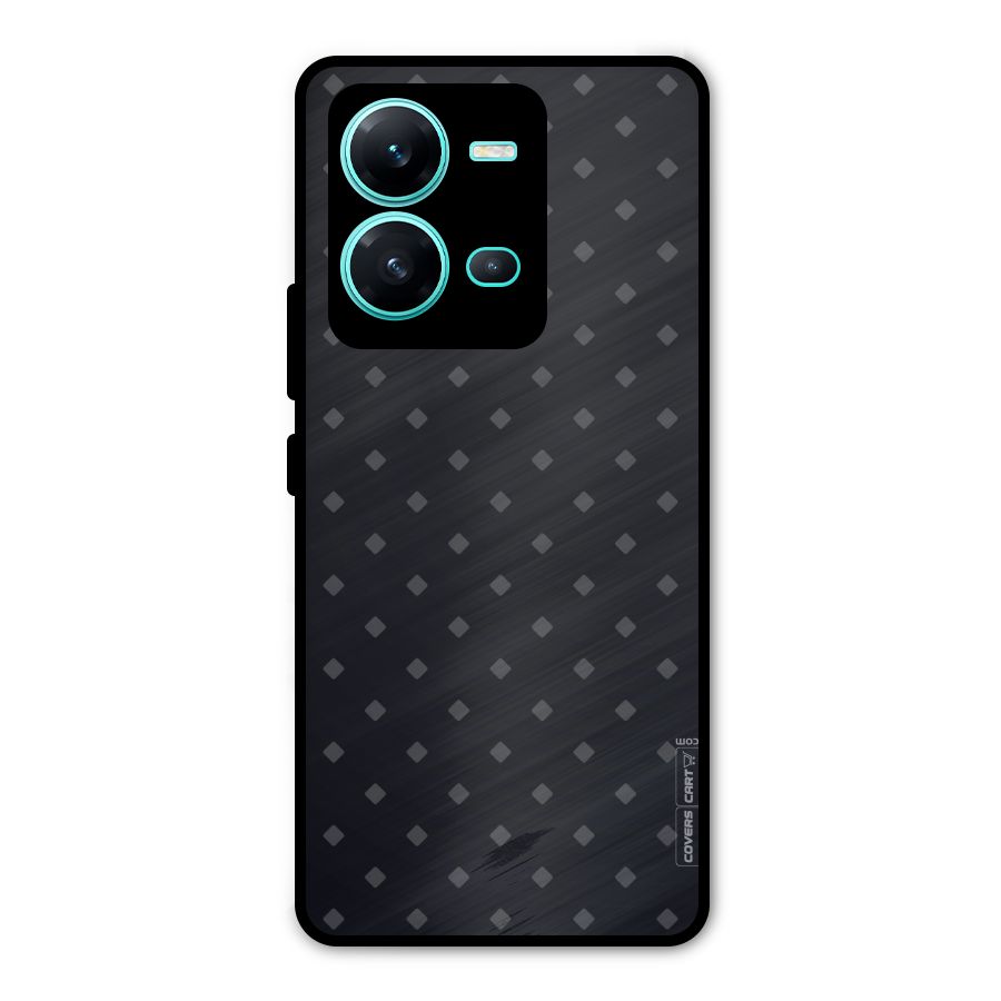 Lavish Diamond Pattern Metal Back Case for Vivo V25