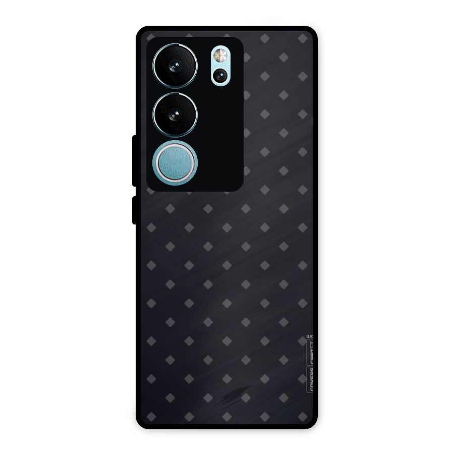Lavish Diamond Pattern Metal Back Case for Vivo V29