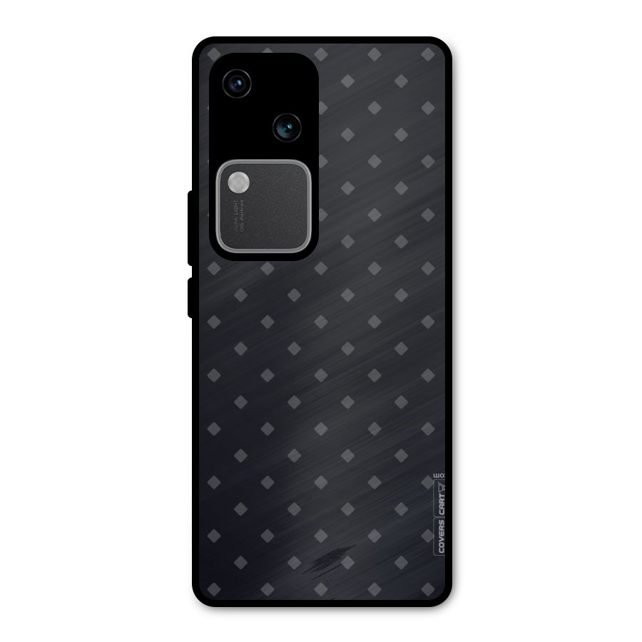 Lavish Diamond Pattern Metal Back Case for Vivo V30 Pro
