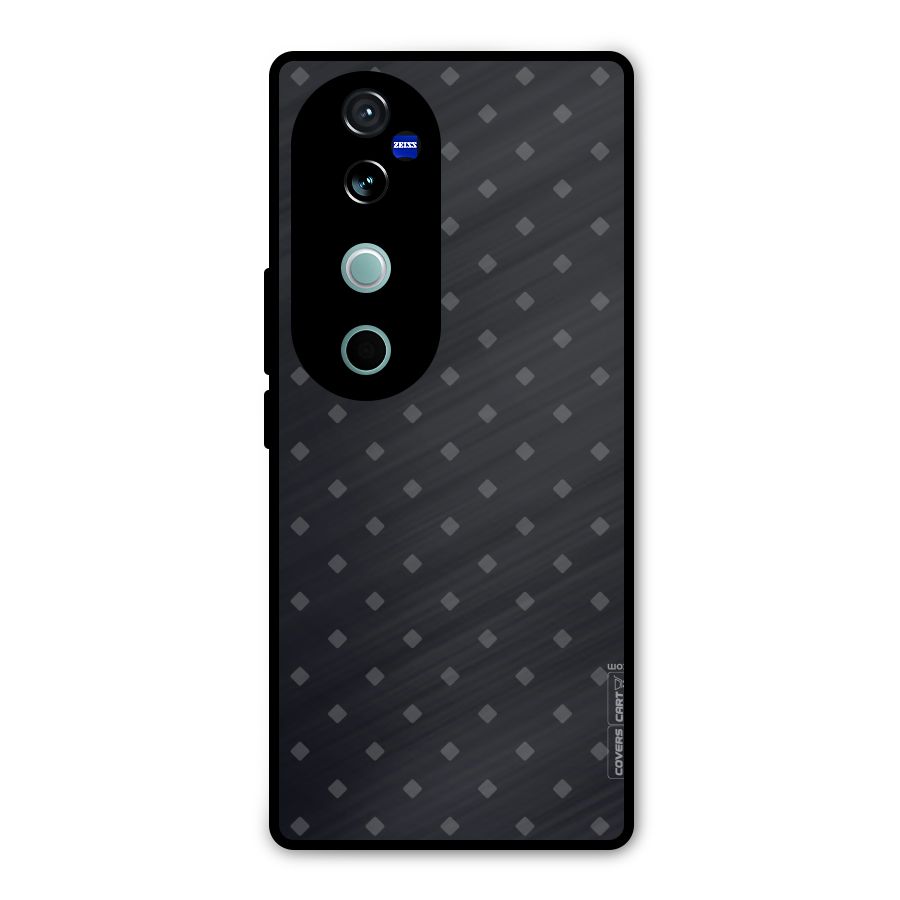 Lavish Diamond Pattern Metal Back Case for Vivo V40