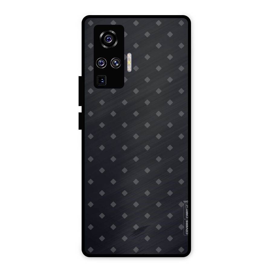 Lavish Diamond Pattern Metal Back Case for Vivo X50 Pro