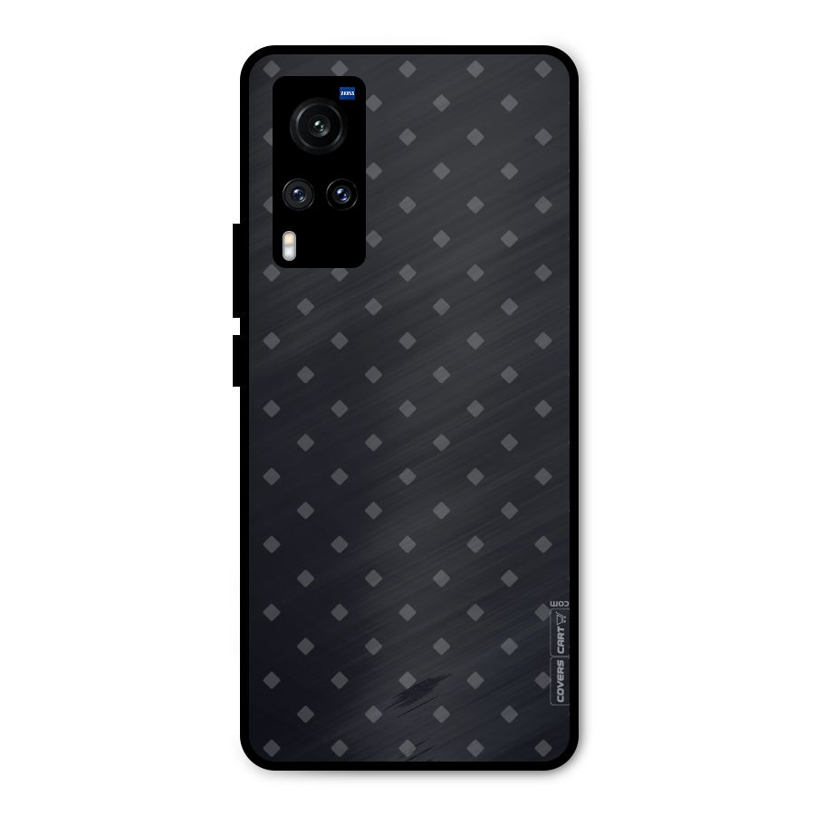Lavish Diamond Pattern Metal Back Case for Vivo X60