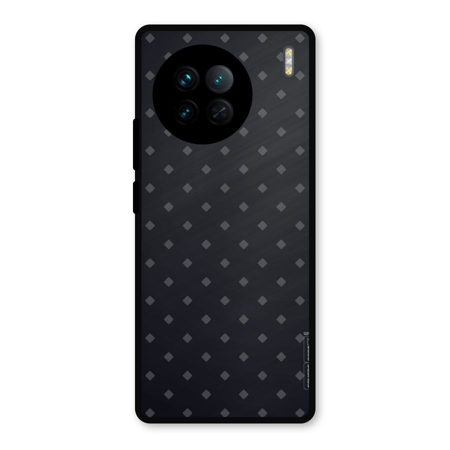 Lavish Diamond Pattern Metal Back Case for Vivo X90