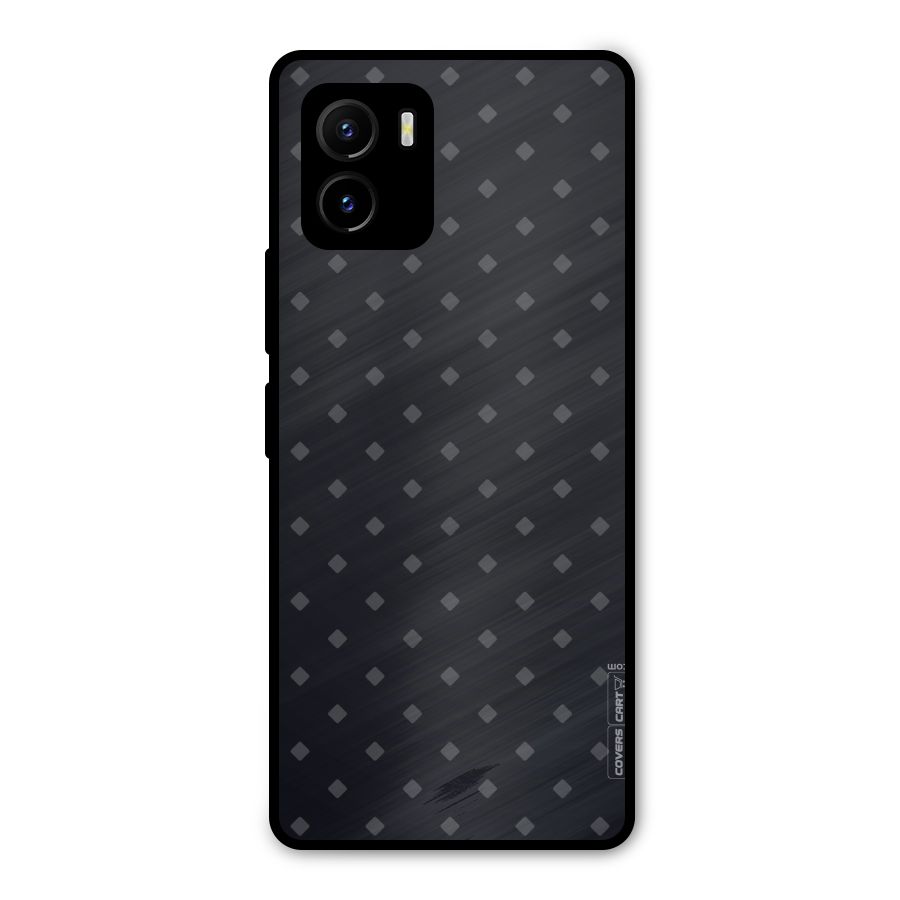 Lavish Diamond Pattern Metal Back Case for Vivo Y15s