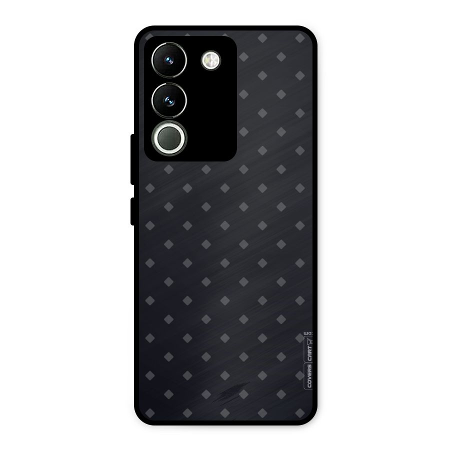 Lavish Diamond Pattern Metal Back Case for Vivo Y200
