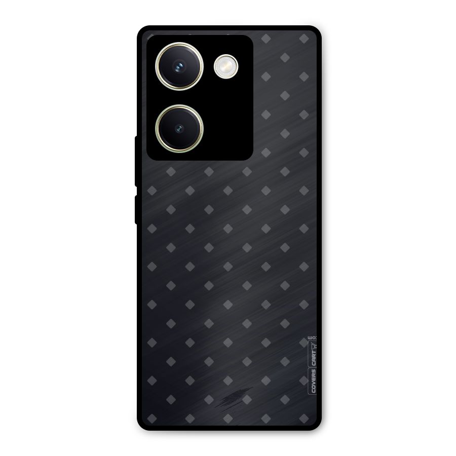 Lavish Diamond Pattern Metal Back Case for Vivo Y200 Pro