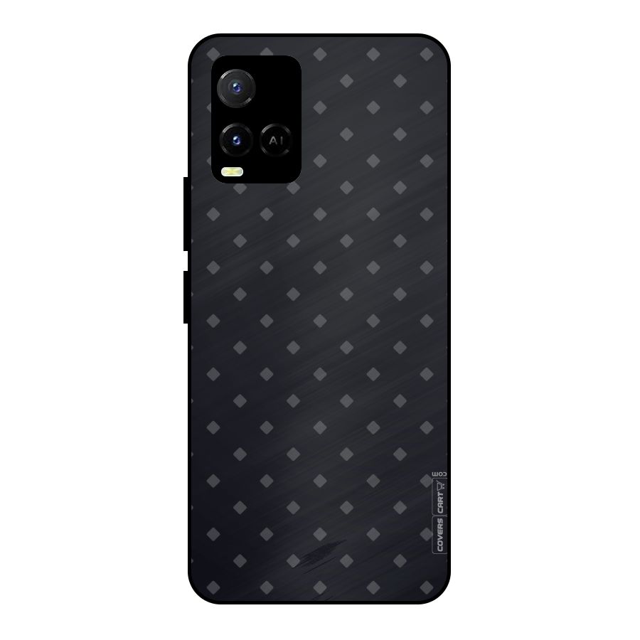 Lavish Diamond Pattern Metal Back Case for Vivo Y21A