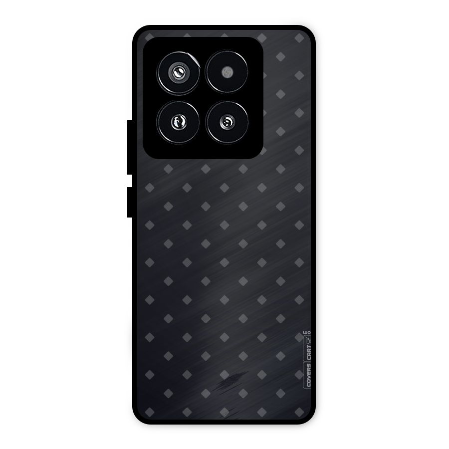 Lavish Diamond Pattern Metal Back Case for Xiaomi 14 Pro