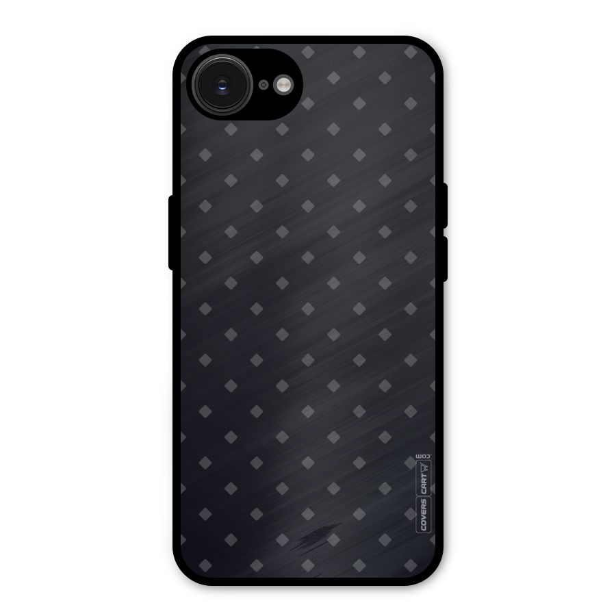 Lavish Diamond Pattern Metal Back Case for iPhone 16e