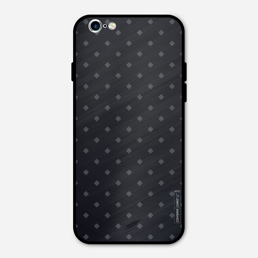 Lavish Diamond Pattern Metal Back Case for iPhone 6 6s