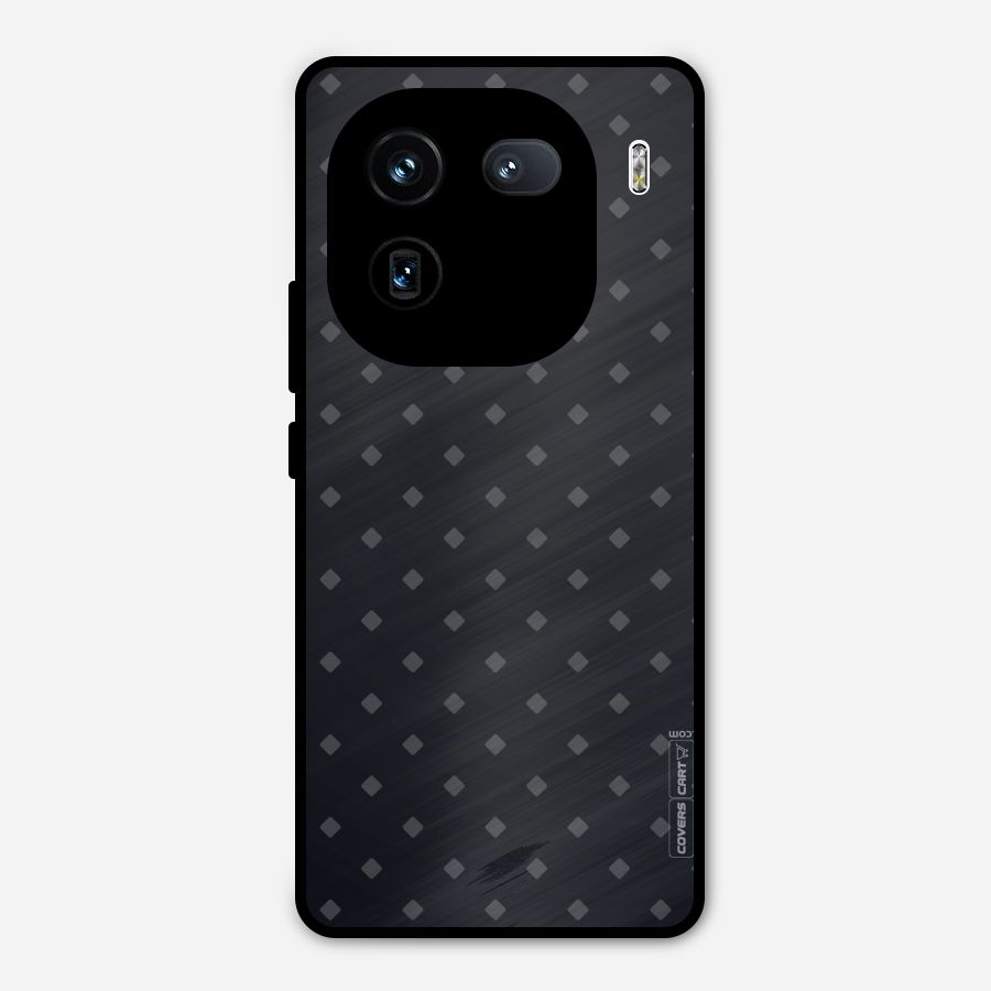 Lavish Diamond Pattern Metal Back Case for iQOO 12