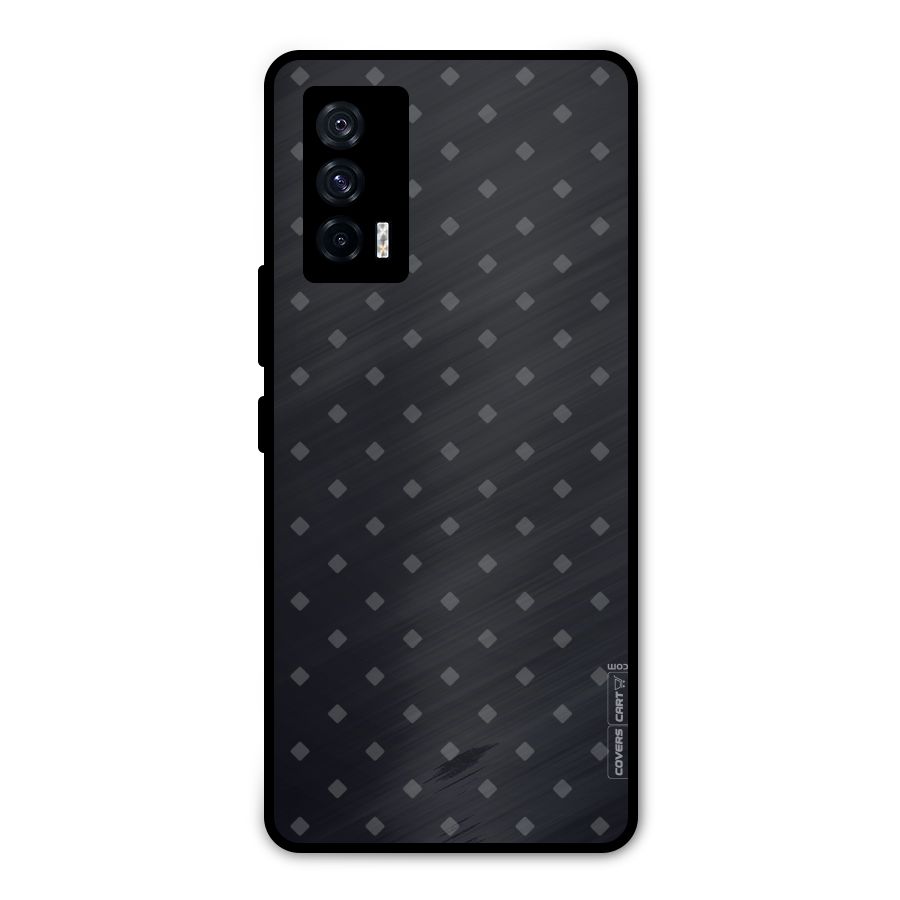 Lavish Diamond Pattern Metal Back Case for iQOO 7 5G