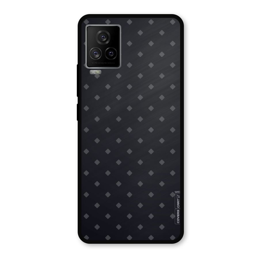 Lavish Diamond Pattern Metal Back Case for iQOO 7 Legend 5G