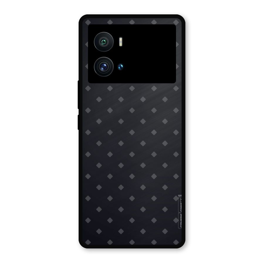 Lavish Diamond Pattern Metal Back Case for iQOO 9 Pro